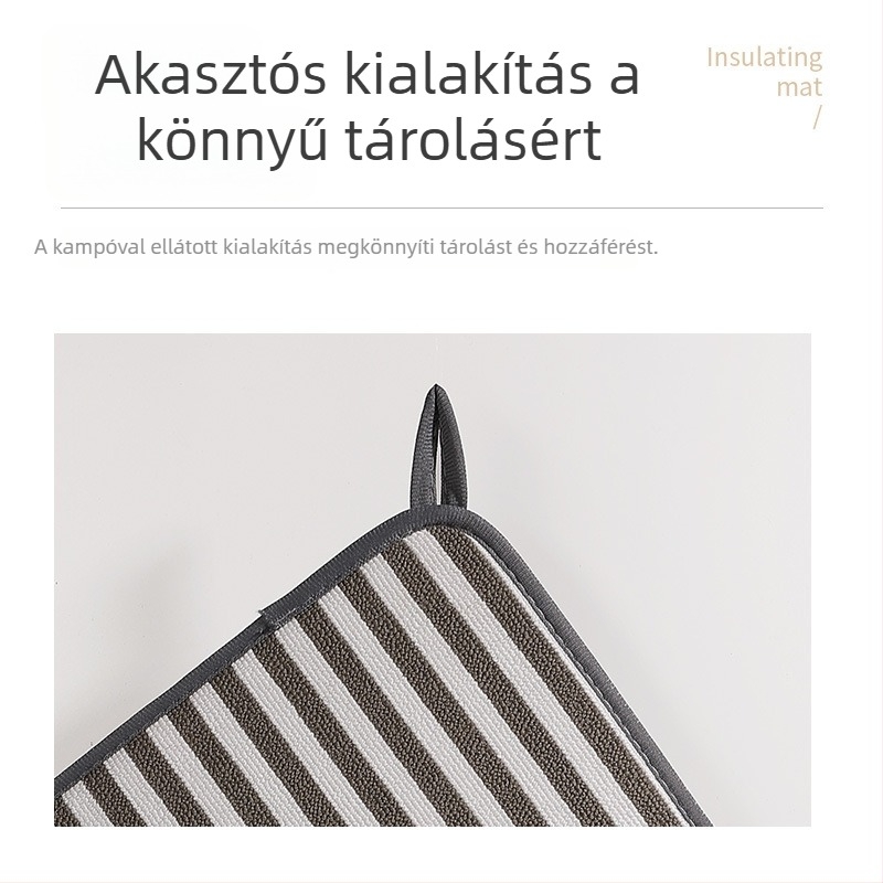 Konyhai mikroszálas szárító pad, négyzetes alak, Nordic stílus, prémium minőség