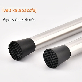 Rozsdamentes acél muddler teához tejjel és gyümölcsök préseléséhez – jégzúzó bot, modern minimális dizájn, 2022-es megjelenés