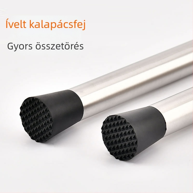 Rozsdamentes acél muddler teához tejjel és gyümölcsök préseléséhez – jégzúzó bot, modern minimális dizájn, 2022-es megjelenés