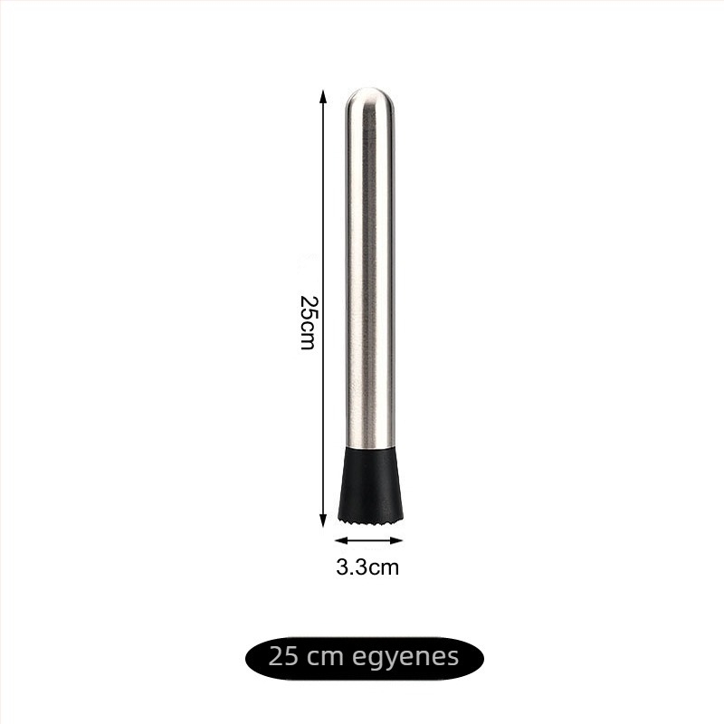 Rozsdamentes acél muddler teához tejjel és gyümölcsök préseléséhez – jégzúzó bot, modern minimális dizájn, 2022-es megjelenés