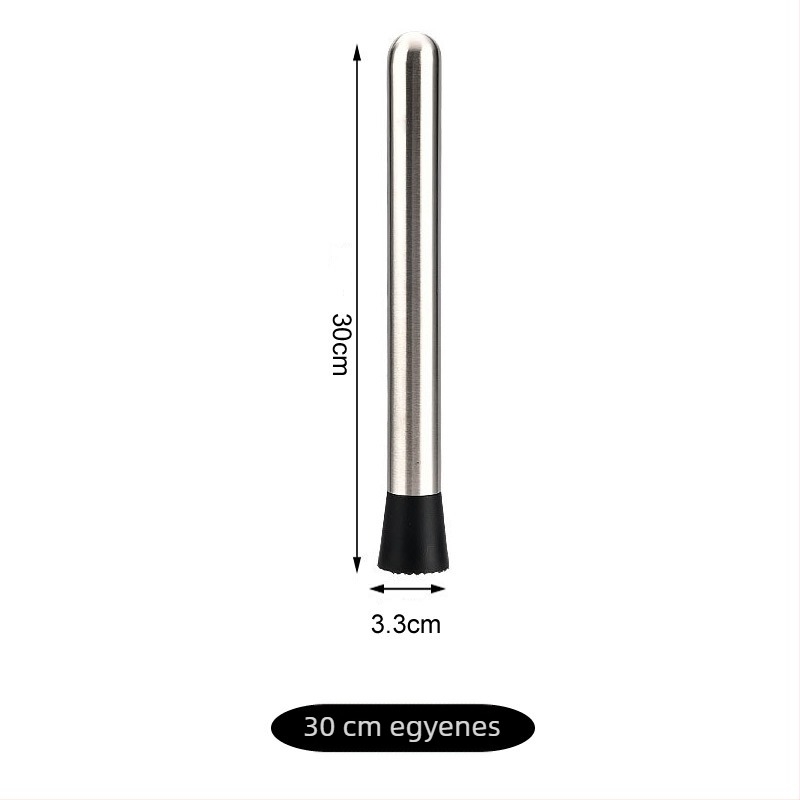 Rozsdamentes acél muddler teához tejjel és gyümölcsök préseléséhez – jégzúzó bot, modern minimális dizájn, 2022-es megjelenés