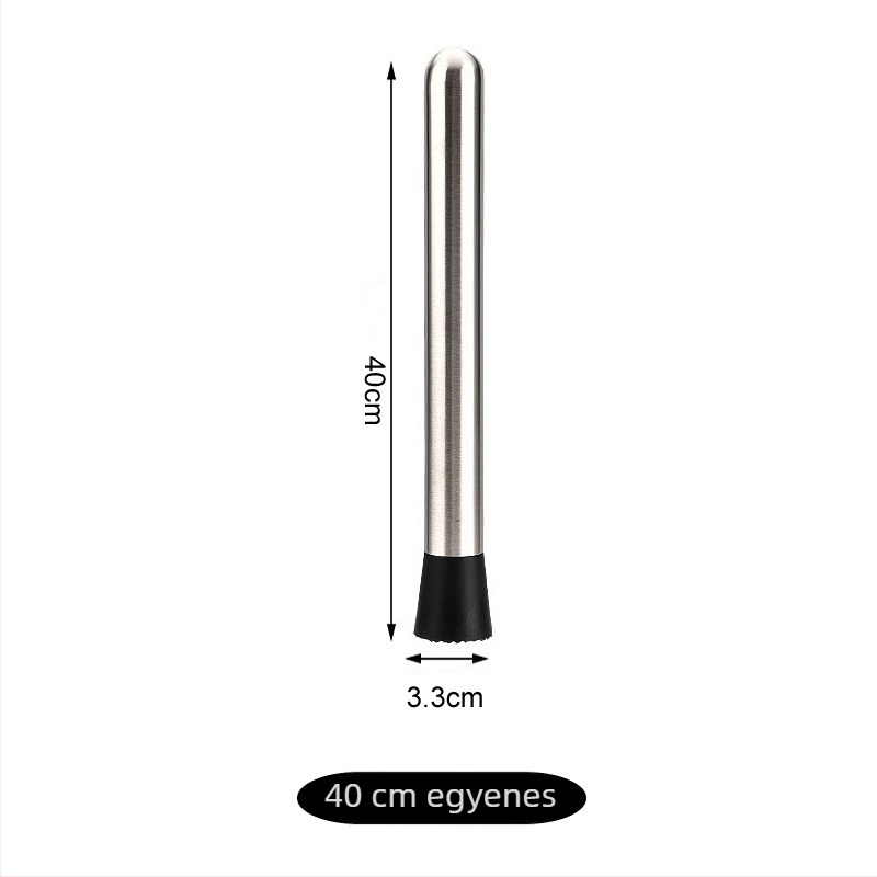 Rozsdamentes acél muddler teához tejjel és gyümölcsök préseléséhez – jégzúzó bot, modern minimális dizájn, 2022-es megjelenés