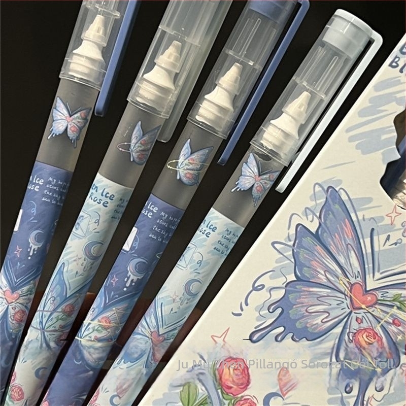 Golyóstoll közvetlen folyékony tintával, Butterfly sorozat, műanyag tokozás, nem törölhető, hegy anyaga: egyéb anyagok