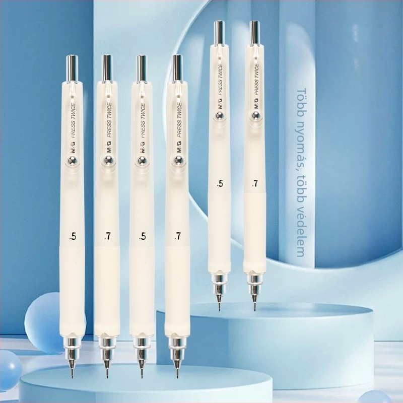 Morning Light mechanikus ceruza védőéllel általános iskolások számára – Modell K0201, műanyag burkolat, Márka M&G