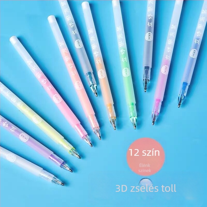 COLNK Colin 3D Jelly Pen DIY Highlighter Graffiti Glass Painting Pen – Modell 890-6, Műanyag burkolat, Dobozos csomagolás, Nyomtatott logó, Testreszabható