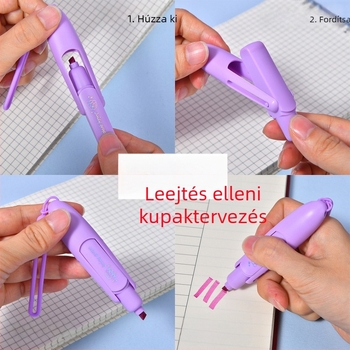 Hordozható illatos fluoreszcens jelölő toll — virágos és gyümölcsös illat, 6 ízű készlet (6 üveg dobozban), műanyag test, dobozos csomagolás, Ju Meng Stationery