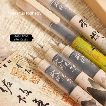 Antik sorozatú gél toll, műanyag test, kupakkal, dobozos csomagolás, diákoknak és szakembereknek