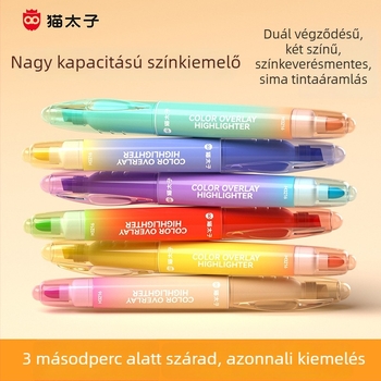 Prince Cat kettős fejű gyorsan száradó kiemelő toll általános iskolásoknak, modell M3216
