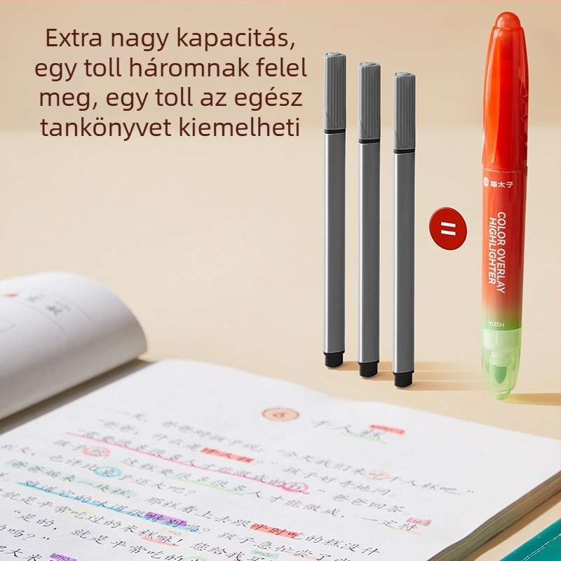 Prince Cat kettős fejű gyorsan száradó kiemelő toll általános iskolásoknak, modell M3216