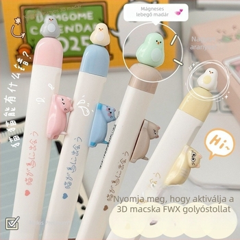 Műanyag héjú toll műanyag heggyel, kattintásos zárás, nem törölhető, ajándékdobozos csomagolás