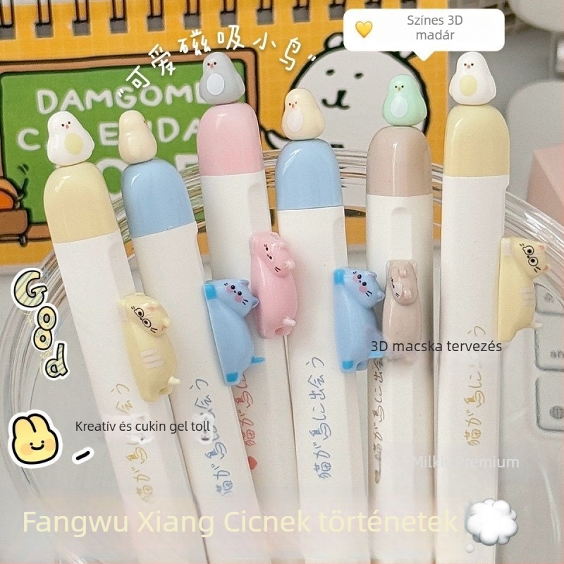 Műanyag héjú toll műanyag heggyel, kattintásos zárás, nem törölhető, ajándékdobozos csomagolás