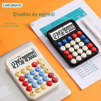 RZ.8017 12 számjegyű HIPS kalkulátor, akkumulátorral működő, hangfunkcióval