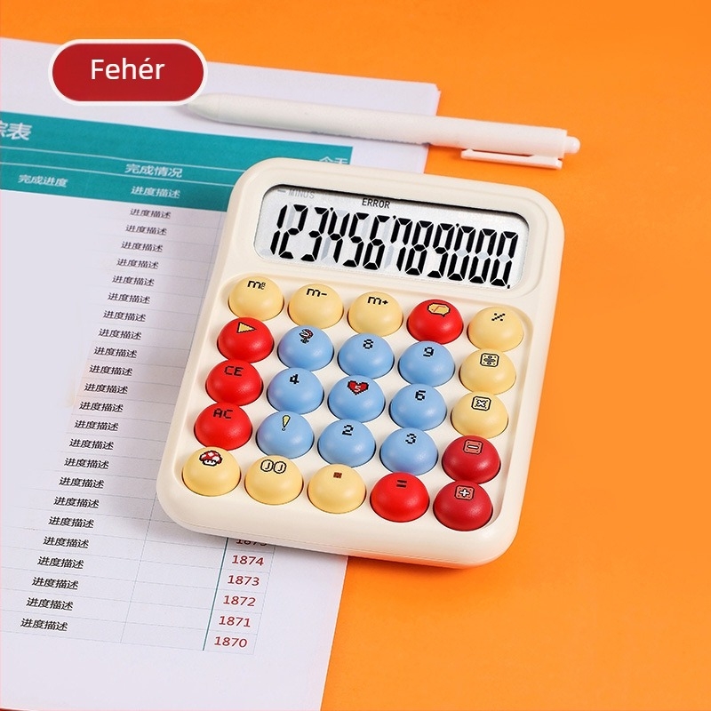 RZ.8017 12 számjegyű HIPS kalkulátor, akkumulátorral működő, hangfunkcióval