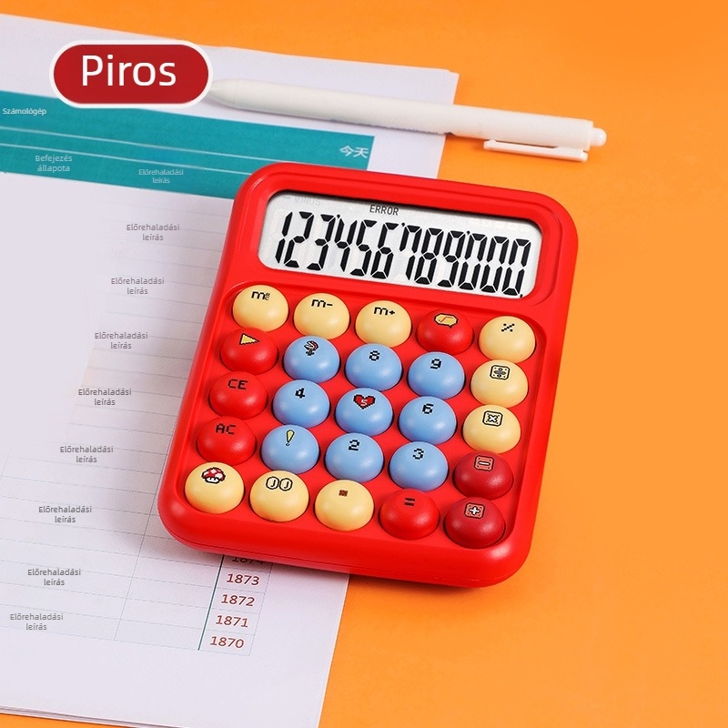 RZ.8017 12 számjegyű HIPS kalkulátor, akkumulátorral működő, hangfunkcióval