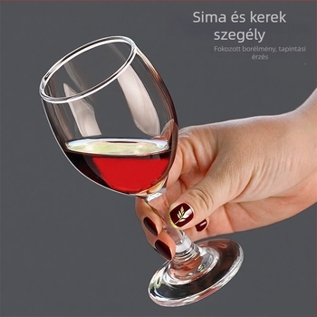 Borospohár, európai stílus, üveg, vastagított üveg, kapacitás 101–200 ml, Hongda