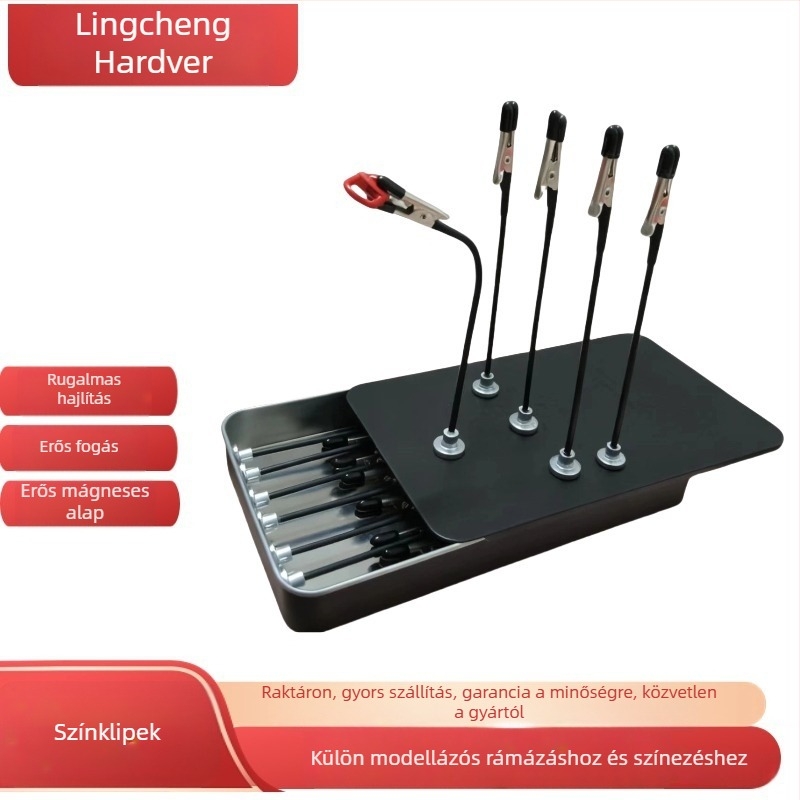 Modellező színező csipesz (Fém; Erős harapási erő; Gyártó: Lingcheng hardware)