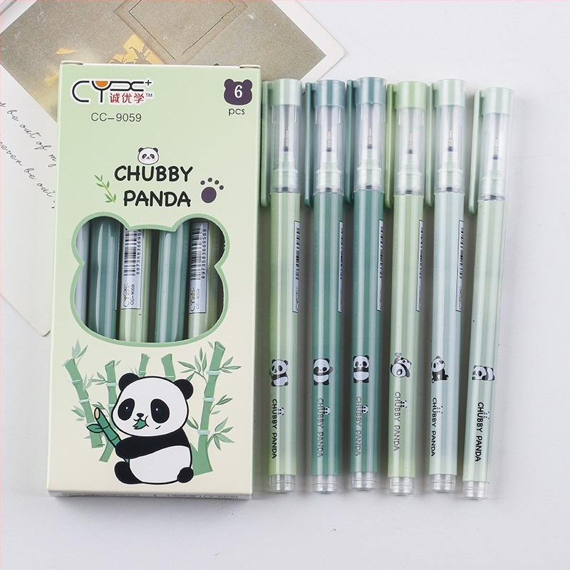 Jiajin Panda Gél toll tűhegyes, rozsdamentes acél heggyel, folyékony tinta, gyors száradás, ajándék doboz