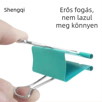 Shengqi színes Morandi színű dossziéklip készlet hosszú farkú dizájnnal, 3/4/5 és 4/5/6