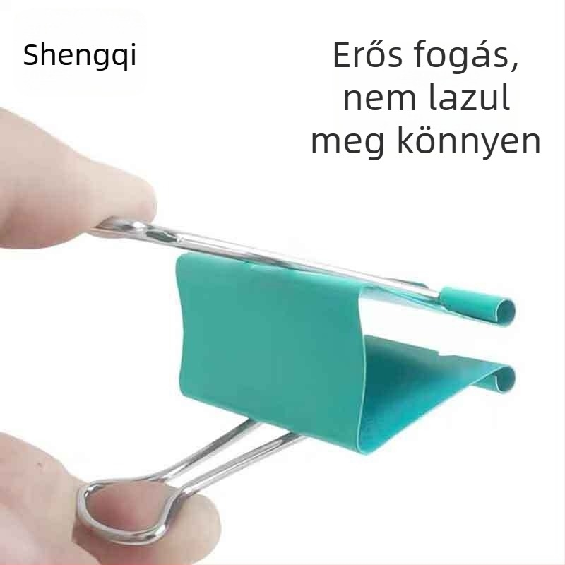 Shengqi színes Morandi színű dossziéklip készlet hosszú farkú dizájnnal, 3/4/5 és 4/5/6