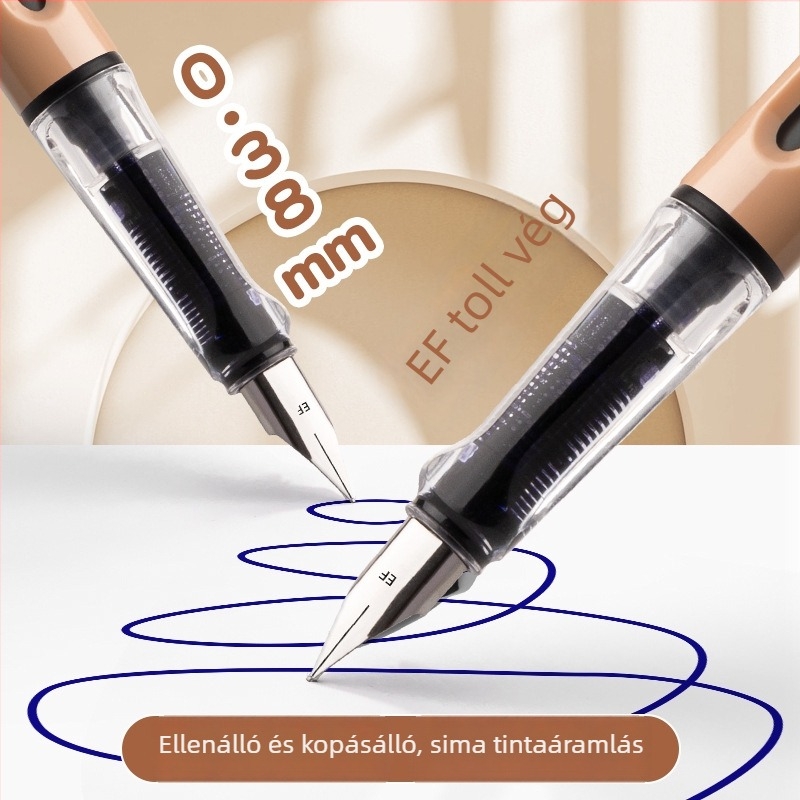 Kaba Bear Kapy háromszög alakú kalligráfia toll cserélhető tintazsákkal, modell KBX-6373, harmadik osztályos tanulóknak