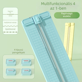 4 az 1-ben papírvágó, kétirányú vágás, műanyag kivitel, maximális vágási méret A4, márka No Worries