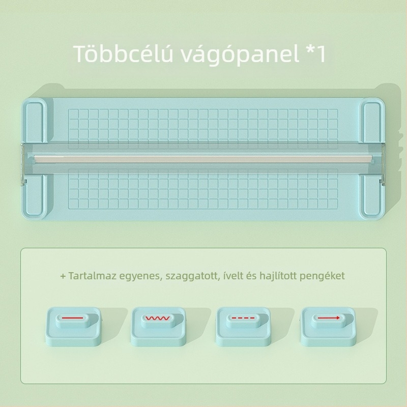 4 az 1-ben papírvágó, kétirányú vágás, műanyag kivitel, maximális vágási méret A4, márka No Worries