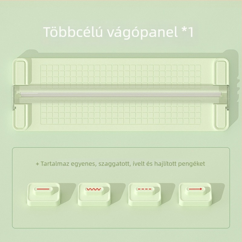 4 az 1-ben papírvágó, kétirányú vágás, műanyag kivitel, maximális vágási méret A4, márka No Worries