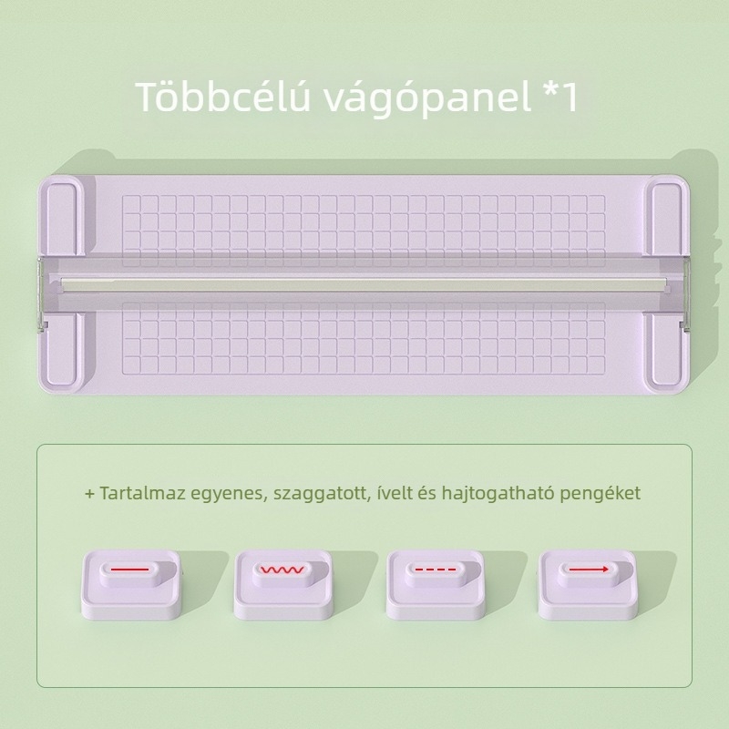 4 az 1-ben papírvágó, kétirányú vágás, műanyag kivitel, maximális vágási méret A4, márka No Worries
