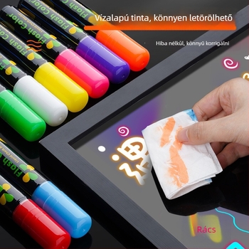 Fehér táblához való toll, műanyag ház, modell FZ-3962A, törölhető, dobozos csomagolás