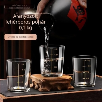 Szeszes italokhoz való pohár edzett üvegből, kapacitás 1000 ml vagy több, egyszerű stílus