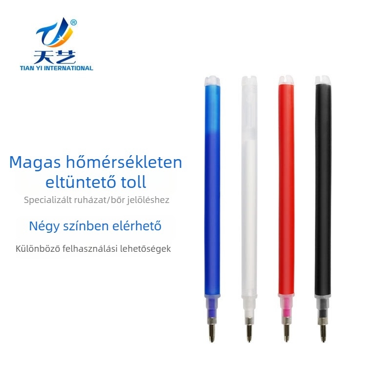 Eltűnő toll refill ruhákhoz és bőrhöz – 1,0 mm vonal, modell TY-008, műanyag