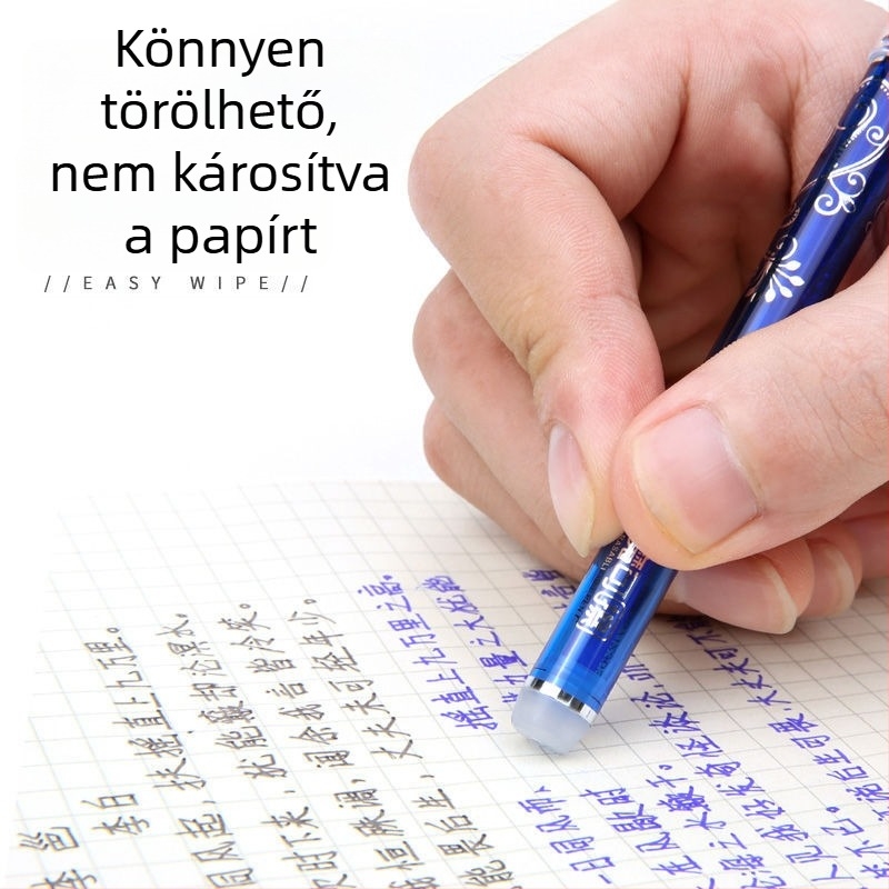 Hővel törölhető zselés toll, műanyag test, modell 1084, írás törölhető