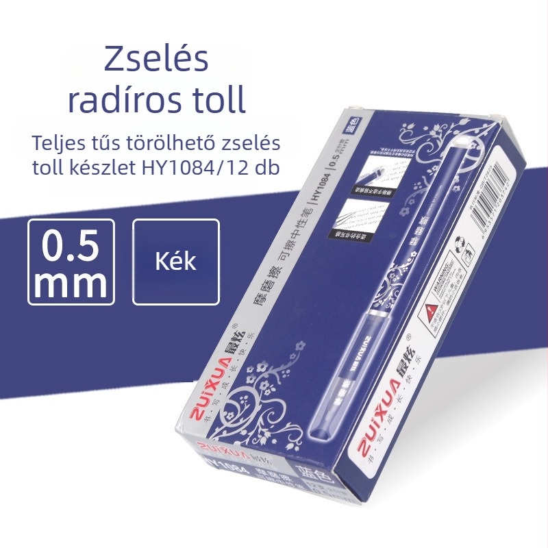 Hővel törölhető zselés toll, műanyag test, modell 1084, írás törölhető