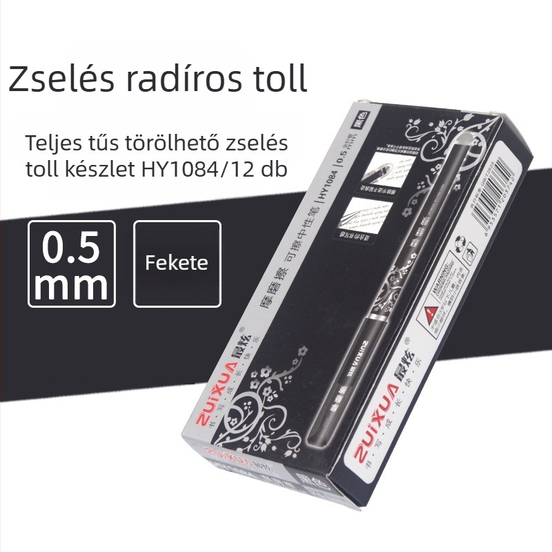 Hővel törölhető zselés toll, műanyag test, modell 1084, írás törölhető