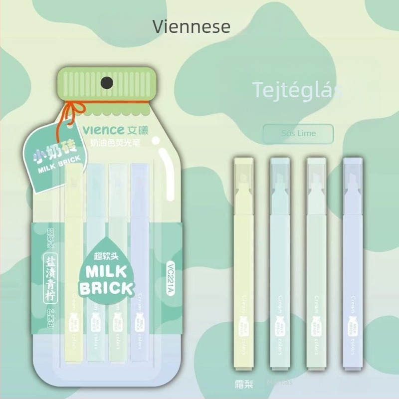 221 krém színű kiemelő toll, ultra-puha heggel, diákoknak