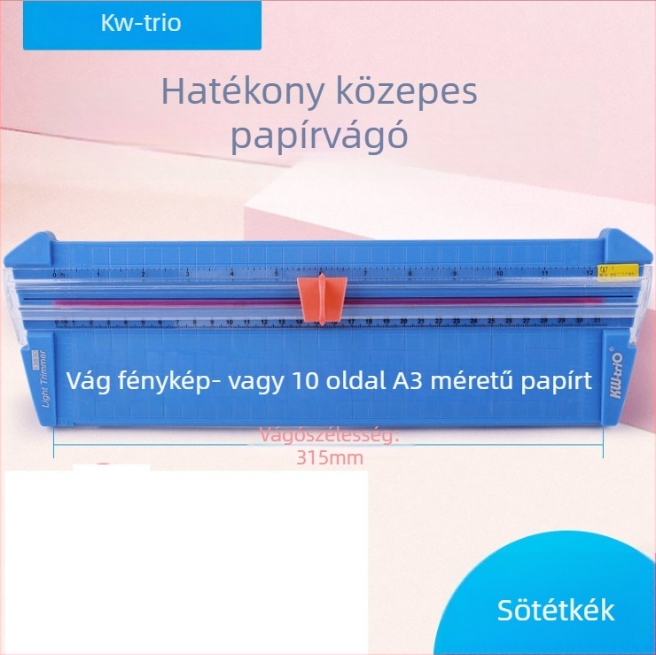 Kedeyou Művészeti papírvágó kés, műanyagból, Modell 13830/13930, Maximális vágási méret A3, Papír vágásához
