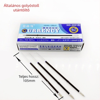 Refill golyóstollhoz 2001/3001, 0,7 mm, univerzális kompatibilitás, műanyag test, 100 db/doboz