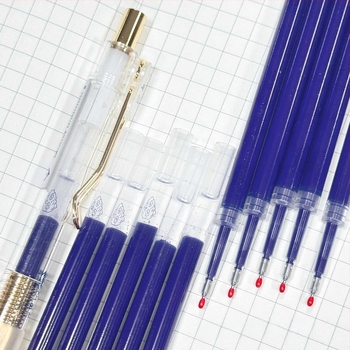 Heshuo nyomógombos tollrefill, műanyag test, 0,5 mm vonalvastagság, modell Refill, csomagolás zacskóban
