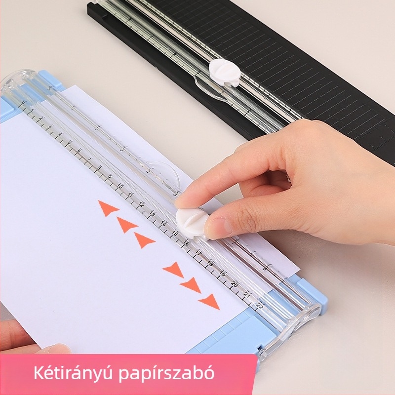 Kétirányú papírtvágó, hordozható, műanyag test, Modell: Papírvágó, Határokon átnyúló ellátási forrás: Igen