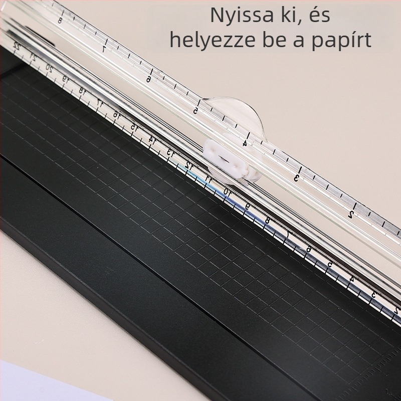 Kétirányú papírtvágó, hordozható, műanyag test, Modell: Papírvágó, Határokon átnyúló ellátási forrás: Igen