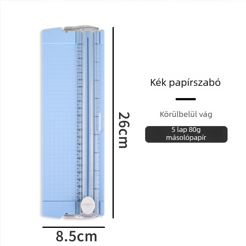 Kétirányú papírtvágó, hordozható, műanyag test, Modell: Papírvágó, Határokon átnyúló ellátási forrás: Igen