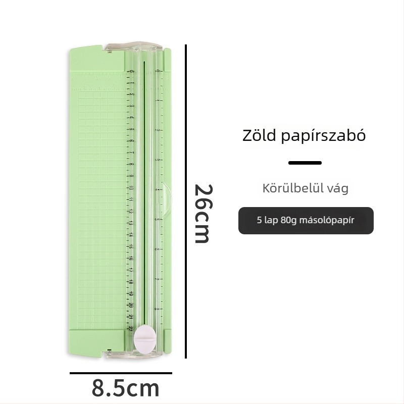 Kétirányú papírtvágó, hordozható, műanyag test, Modell: Papírvágó, Határokon átnyúló ellátási forrás: Igen