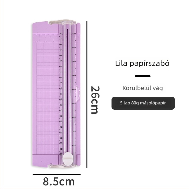 Kétirányú papírtvágó, hordozható, műanyag test, Modell: Papírvágó, Határokon átnyúló ellátási forrás: Igen