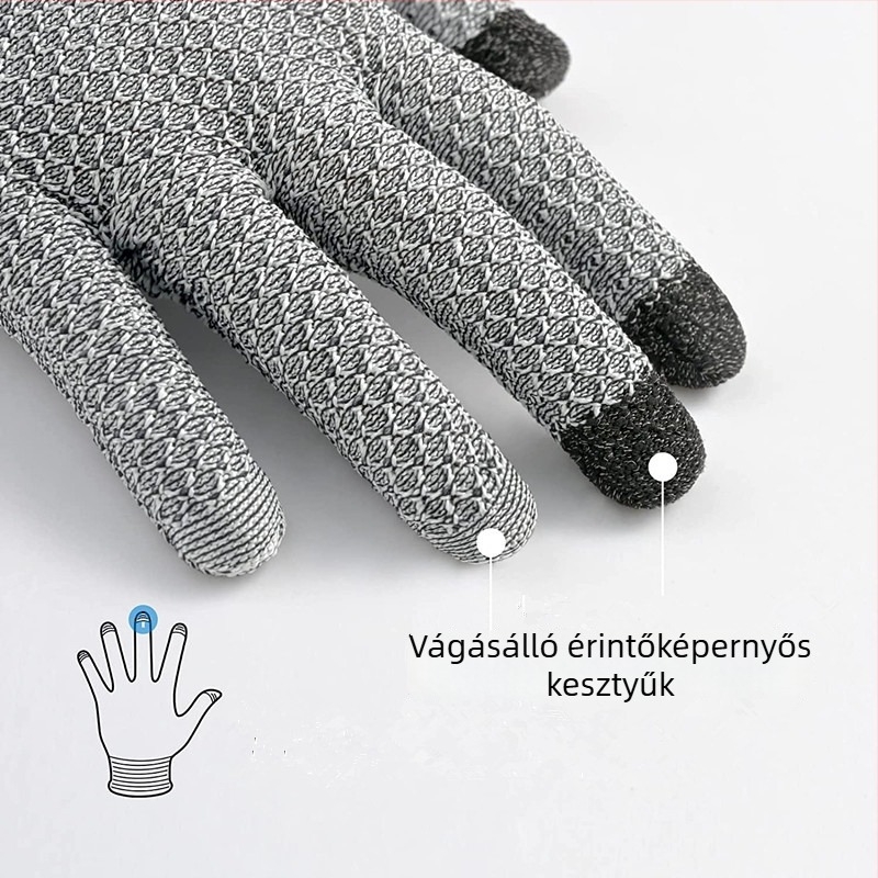 Sense of heart vágásbiztos kesztyűk, kémiai rostanyag, használható disznóvágásra, építésre, szállításra és növény- vagy fa metszésére; anti-cut védelem