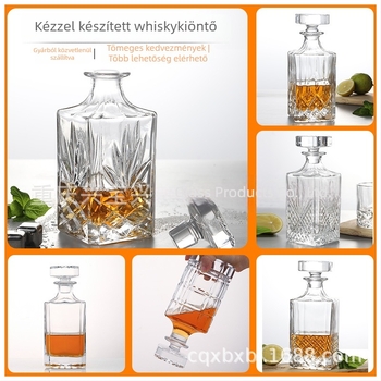 Xingbaoxing whisky üveg, üvegből készült, nordic stílusú, 1 darab készlet