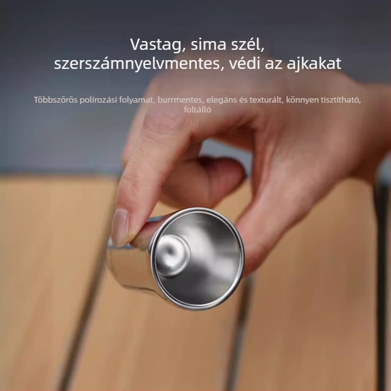 Clang 316 rozsdamentes acél szeszes ital pohár, 1–100 ml kapacitás, modern minimalista dizájn