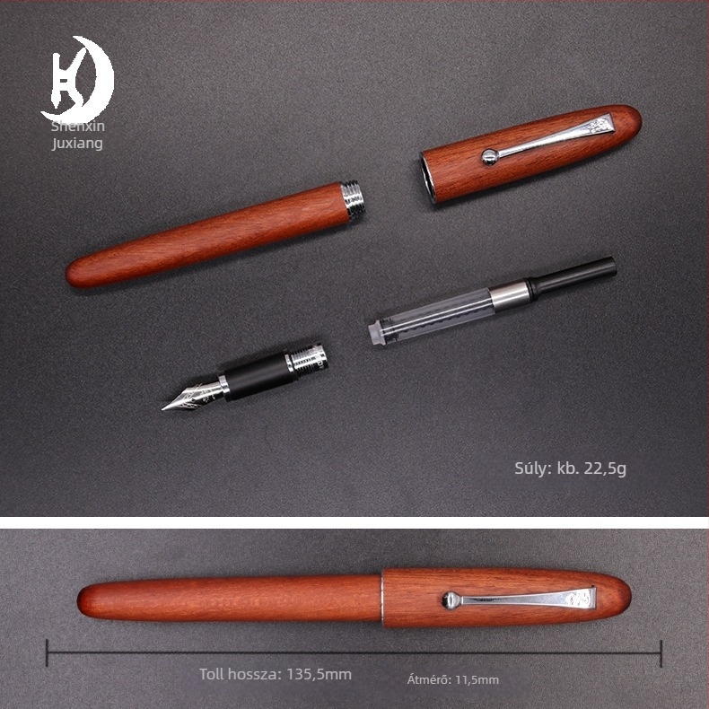 Jinhao 9035 toll fa testtel, irídium hegye, vékony hegy 0,5–0,7 mm