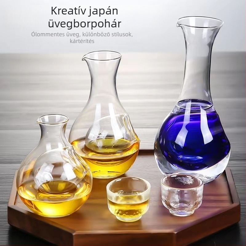 Yingtian Üveges Jégbor Dekantáló és Sake Kancsó Készlet, Otthoni Bárfelszerelés, Első Osztályú Minőség
