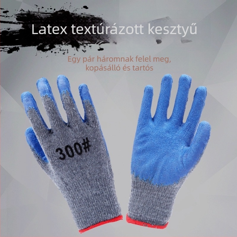 Latex munkavédelmi kesztyű – Vágásálló, lélegző, csúszásmentes, kopásálló
