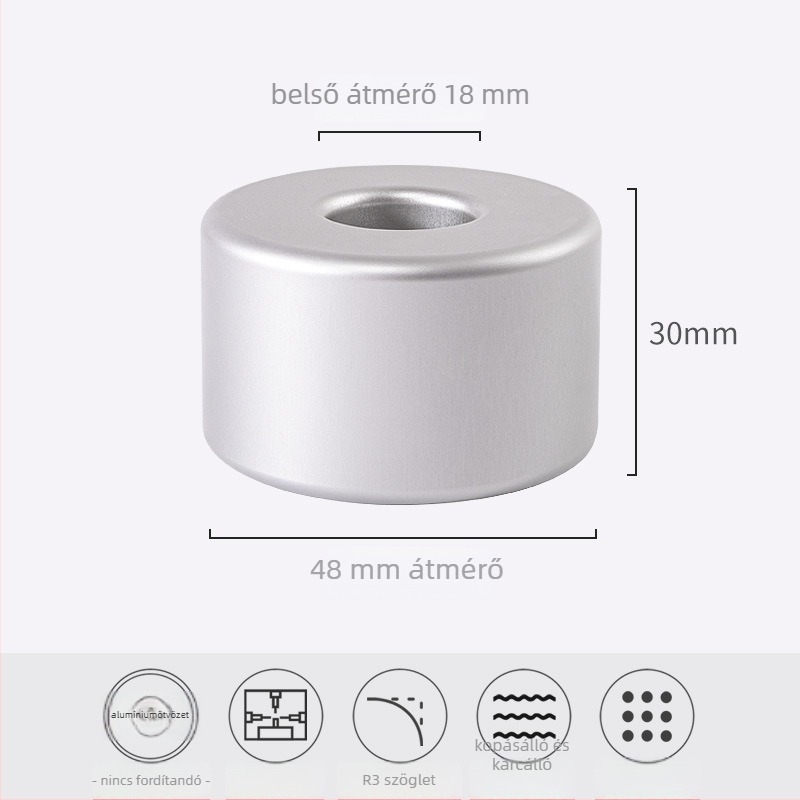 Alumíniumötvözet tolltartó, magas minőségű, minimalist kivitel, asztali kiegészítő